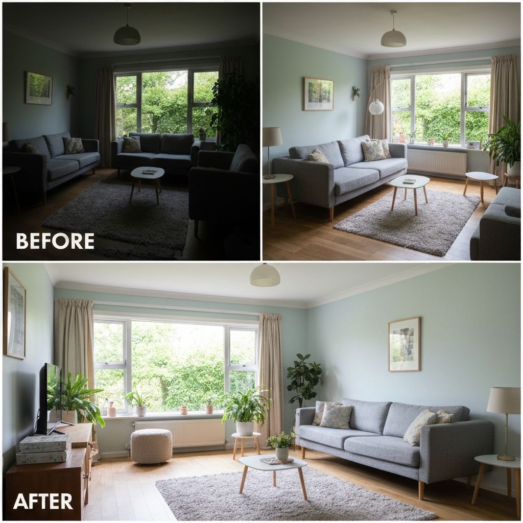 Living Room Before & After